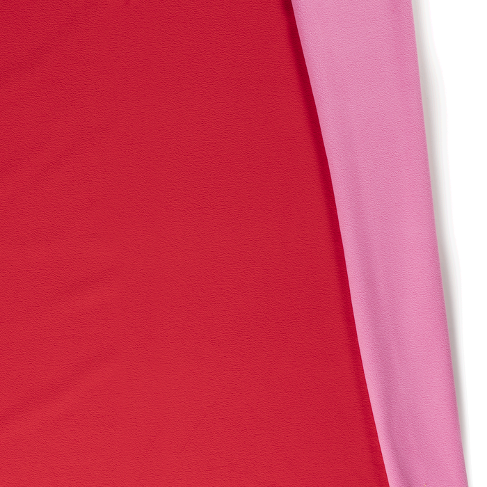 Red double faced polar fleece fabric