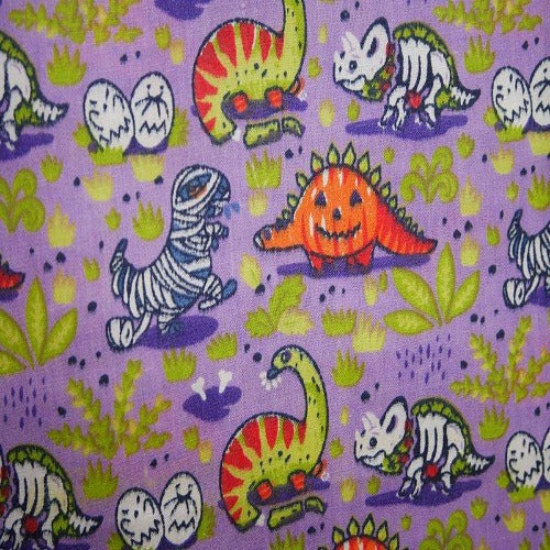 Dino Pumpkin Polycotton