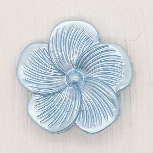 Pearlised Flower Button 18mm